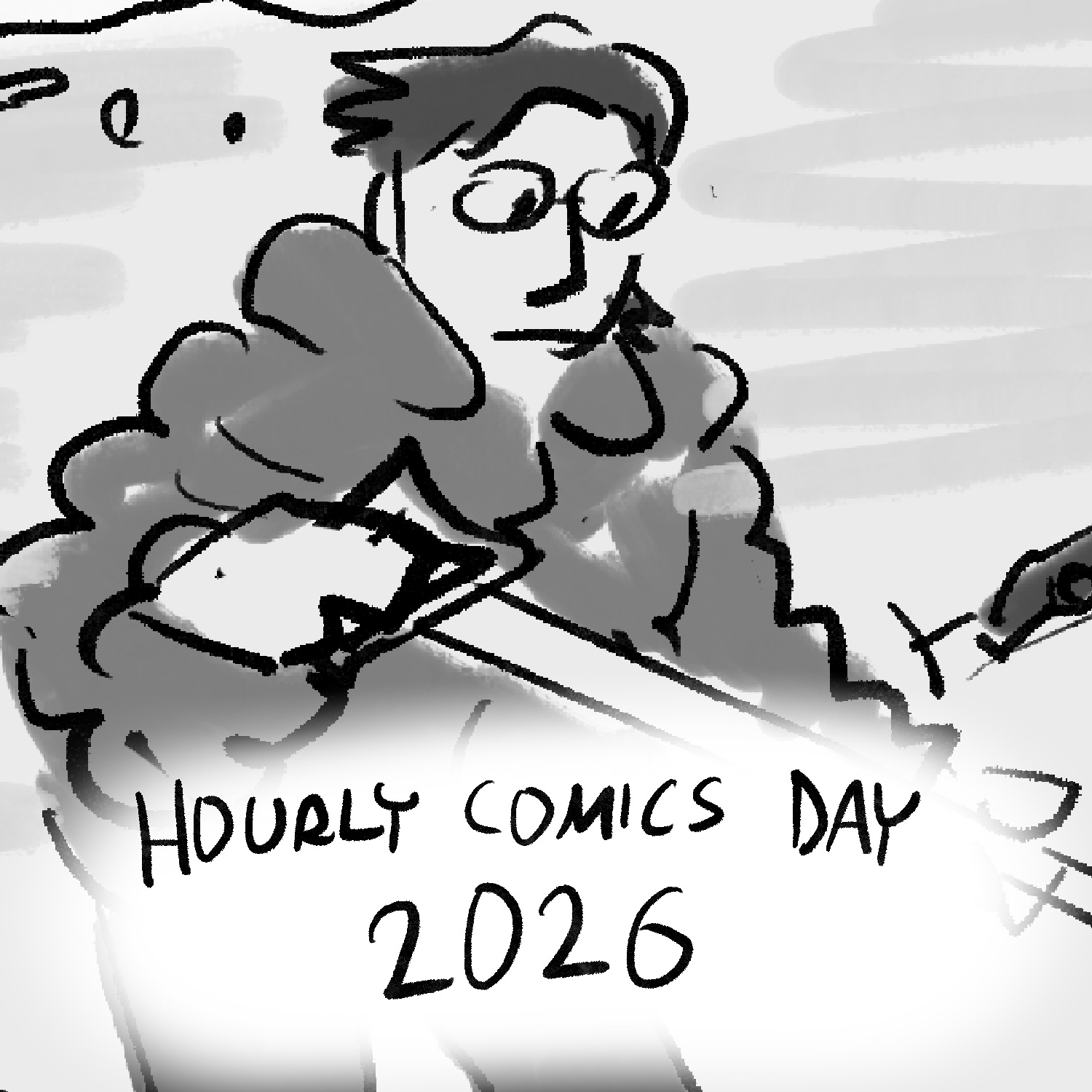 Thumbnail with preview of art from my hourly comics for hourly comics day, 2026